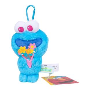 正版芝麻街甜饼怪捧花毛绒公仔可爱艾摩玩偶挂件大鸟玩具背包挂饰