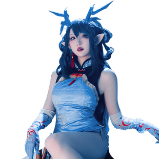 【漫囧】明日方舟手游cos假发夕·染尘烟渐变出厂造型假发 现货