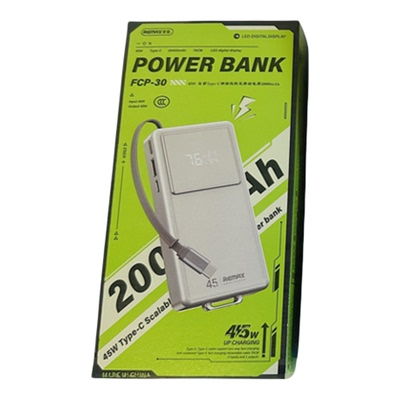 remax睿量充电宝fcp-30新款快充