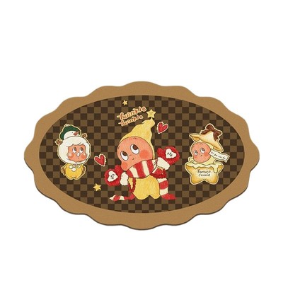 卡通星星人硅藻泥地垫