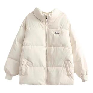加厚保暖羽绒棉服女2025秋冬季新款立领短款面包服chic棉衣外套潮