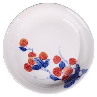 【圆盘笑语】洪窑手绘高颜值釉下彩餐盘 景德镇陶瓷家用高级感