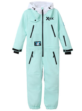 XXXsnow滑雪服套装儿童防水加绒