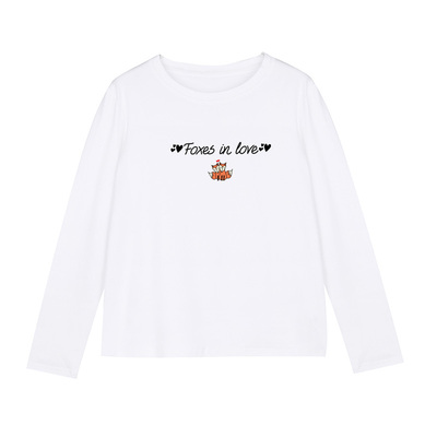 春秋新款白色修身风内搭长袖t恤