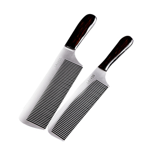 【LAIVSS】理发梳子发型师专用不锈钢美发剪发梳男士超薄平头发廊