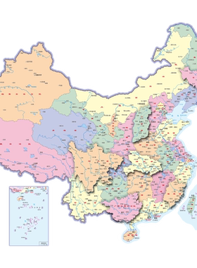 qicho办公室是LED灯光画中国地图