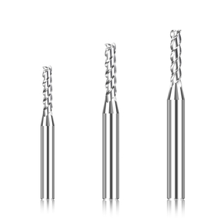 加长刃合金刀 钨钢加长立铣刀合金三刃铣刀1 1.5 2MM HDK60度铣刀