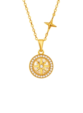 AJIDOU阿吉豆项链女八芒星宝罗盘
