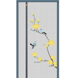 金刚网全磁条防蚊门帘魔术贴家用大门磁吸卧室隔断帘免打孔纱门帘