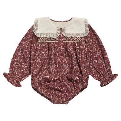 3件5折 Little英国Little Cotton Clothes FW25女宝包屁衣花苞裤