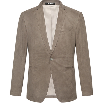 利郎官方微绒感秋季商务西服外套