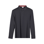 春夏男士新款长袖polo衫男暗扣高级翻领polo衫男2025新款t恤GT18