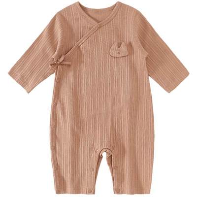 婴儿衣服新生儿秋冬季纯棉哈衣四季长袖空调服睡衣秋季宝宝连体衣