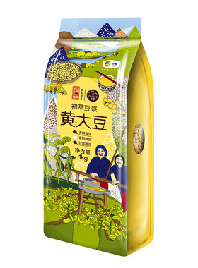 中粮初萃东北黄豆1kg打豆浆用豆