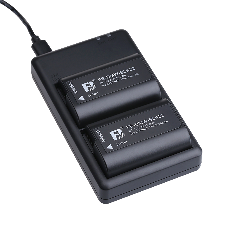 沣标DMW-BLK22相机电池24适用松下DC-S5M2 S5 S9 GH6 GH5M2全画幅单反数码微单LUMIX S5配件Panasonic充电器