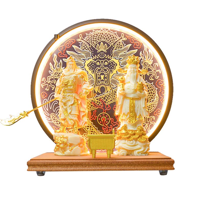 经典文武财神招财摆件