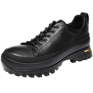 DREAMBOX钧博vibram厚底防滑徒步登山鞋鹿皮舒适透气户外休闲男鞋