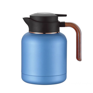 保温开水壶焖茶壶瓶大容量真空智能显温带茶滤家用316不锈钢1.5L