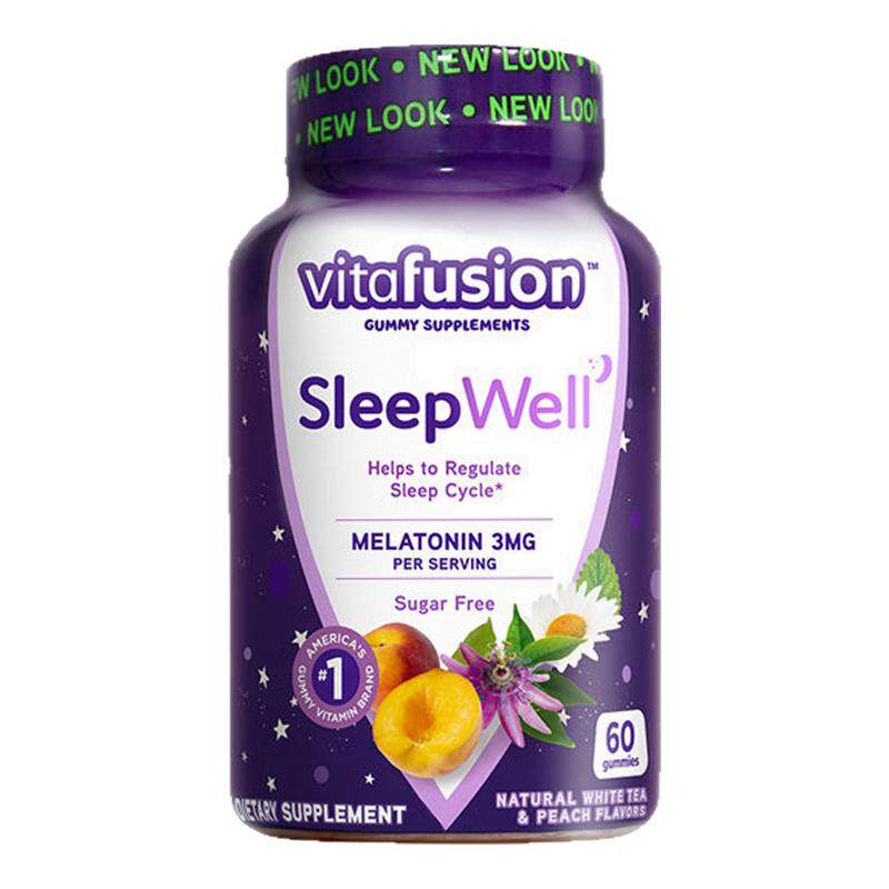 美国Vitafusion褪黑素睡眠糖3mg