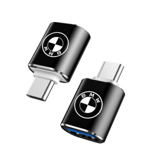 适用于宝马25款新款3系5系车载充电TypeC转接头1系X3转换器USB接口x5后排X1手机数据线车用转换头Carplay投屏