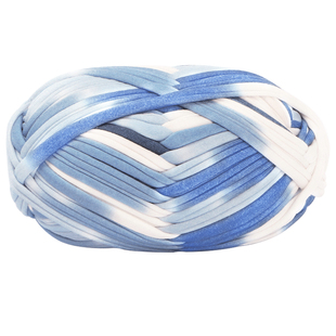 段染布条线手毛线工编织包包材料diy扁带扁平钩包专用线中粗批发