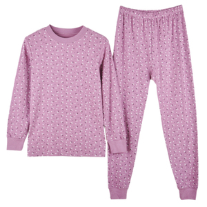 老人纯棉秋衣秋裤女士宽松加大棉毛衫线衣中老年妈妈保暖内衣套装