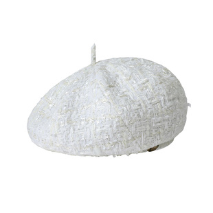 mrduck巴黎之光 法国Jules tournier高定粗花呢贝雷帽子女 显脸小