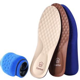 女士专用牛皮鞋垫女款软底舒适踩屎感超软真皮吸汗防臭防滑乐福鞋