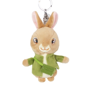 个性可爱兔钥匙扣卡通毛绒玩偶韩版彼得兔包包挂饰挂件情侣小礼物