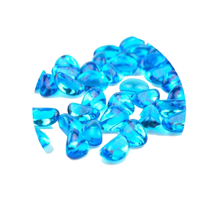包邮鱼缸底沙石白沙白石玻璃腰果石玻璃沙铺底彩石多肉铺面500克