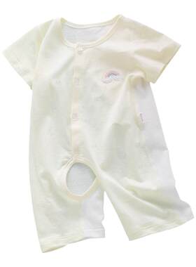 新生婴儿衣服夏季薄款睡衣连体