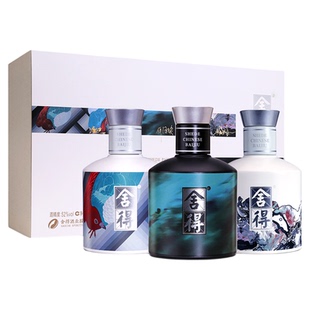 【顺丰】舍得酒艺术大典52度100ml*4瓶浓香型白酒迷你小酒版礼盒L