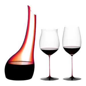 RIEDEL醒酒器璀璨黑领结红酒杯