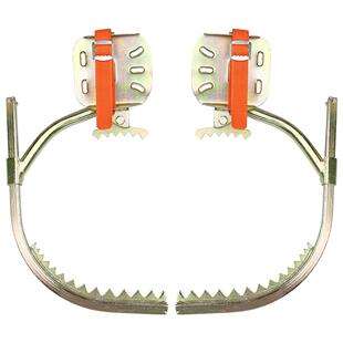 国标爬树脚扣上树脚扎子铁鞋电工专用工具摘椰子神器木杆爬杆脚钩