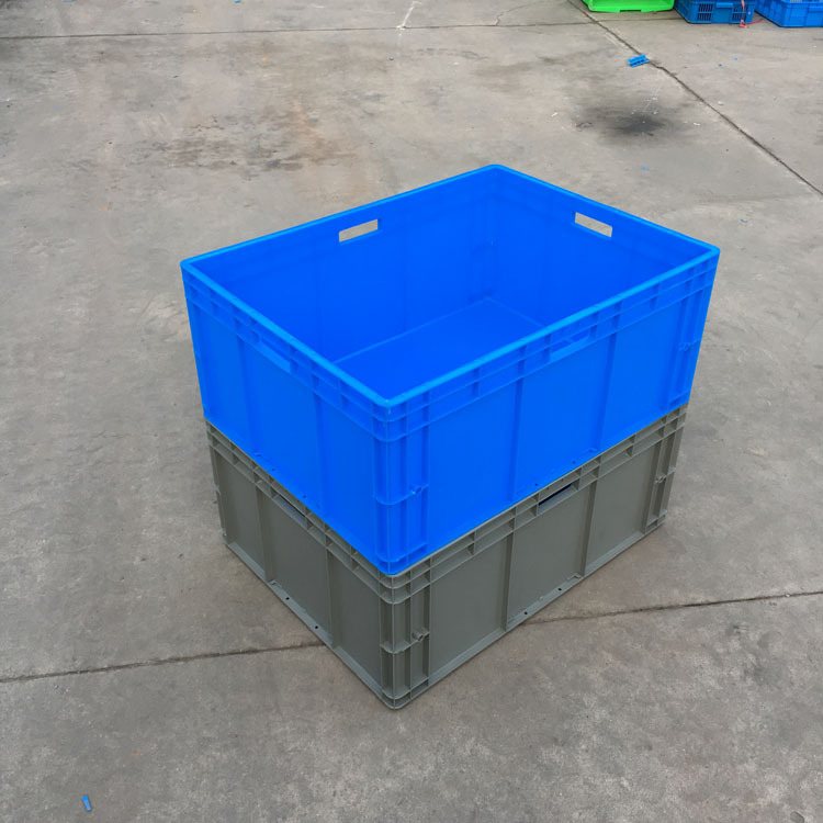 蓝色加厚EU8633物流箱仓储储物箱箱加厚欧周转零件标塑料包装