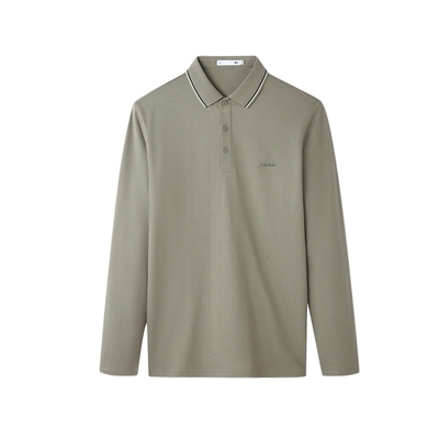 海澜之家舒适轻商务透气长袖男