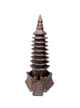 文昌塔九层陶瓷摆件假山盆景鱼缸