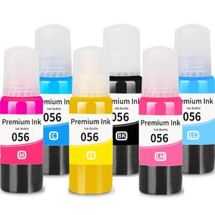 适用epson爱普生L8058墨水L18058 056六6色黑色彩色喷墨打印机墨仓式照片专通用油墨补充装连供墨盒 原装品质