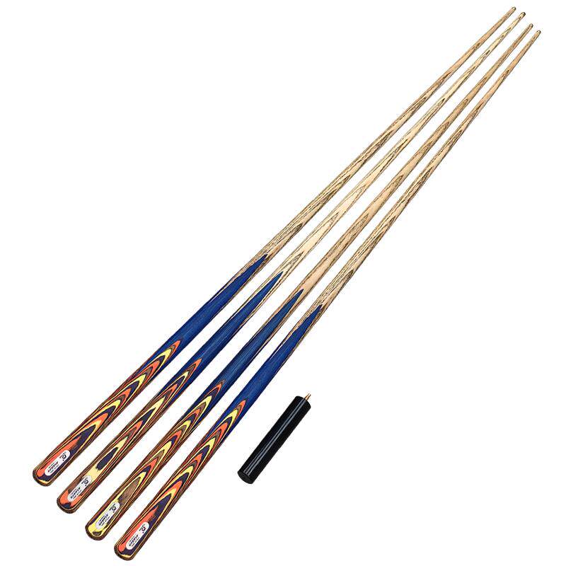 奥秘台球杆小头斯诺克炫彩中式黑8桌球杆分体杆盒套装八球杆通杆