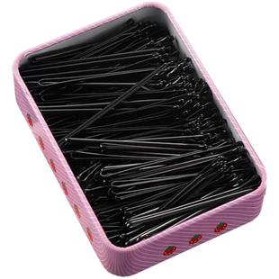 黑色一字夹无痕夹子头饰发夹钢夹刘海盘发固定碎发发卡女头发卡子