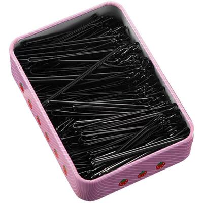 黑色一字夹无痕夹子头饰发夹钢夹刘海盘发固定碎发发卡女头发卡子