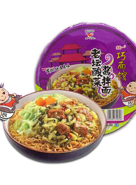 统一巧面馆老坛酸菜酱拌面碗装