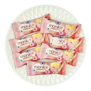 Monice茉奈云絮樱桃软牛轧糖优质结婚喜糖果接待茶歇小吃零食散装