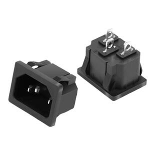 奎神电力 电源品字插座卡位嵌入式ac电水壶插座10A250V三脚实心铜