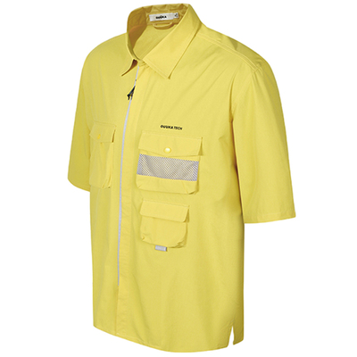 GuukaTech山系复古工装短袖衬衫