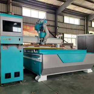 全自动机大型直排换刀板式家具柜门柜体拉米诺数控木工雕刻开料机