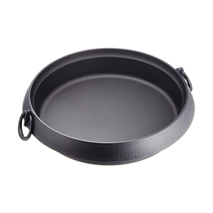 日本进口南部铁器铸铁平底锅日本铸铁锅煎锅寿喜烧锅火锅健康铁锅