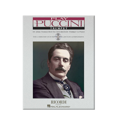 普契尼10首咏叹调 小号演奏乐谱 附钢琴伴奏和CD Ricordi乐谱书 Puccini 10 Arias Transcribed for Intermediate HL50484655