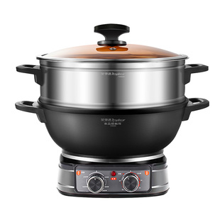 荣事达电炒锅家用铸铁一体式电炒菜炒锅多功能电煮锅不粘电热火锅