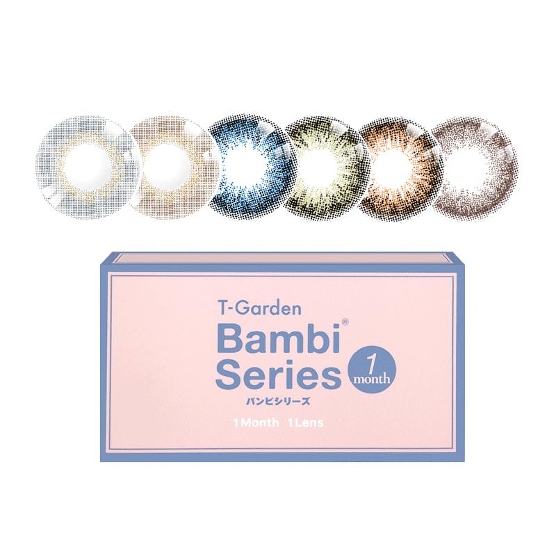 断码促销】日本T-Gardenflamny美瞳Bambi2片月抛彩色隐形视客旗舰